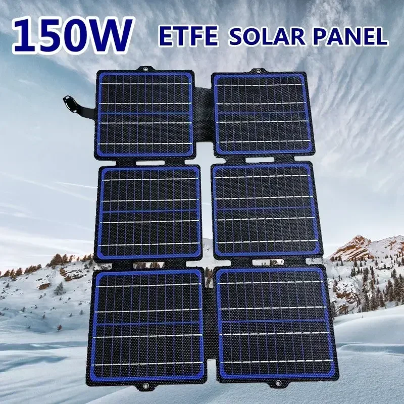 Solar Emergency Charger - 150W Opvouwbaar Zonnepaneel Etfe 5V/12V Waterdichte