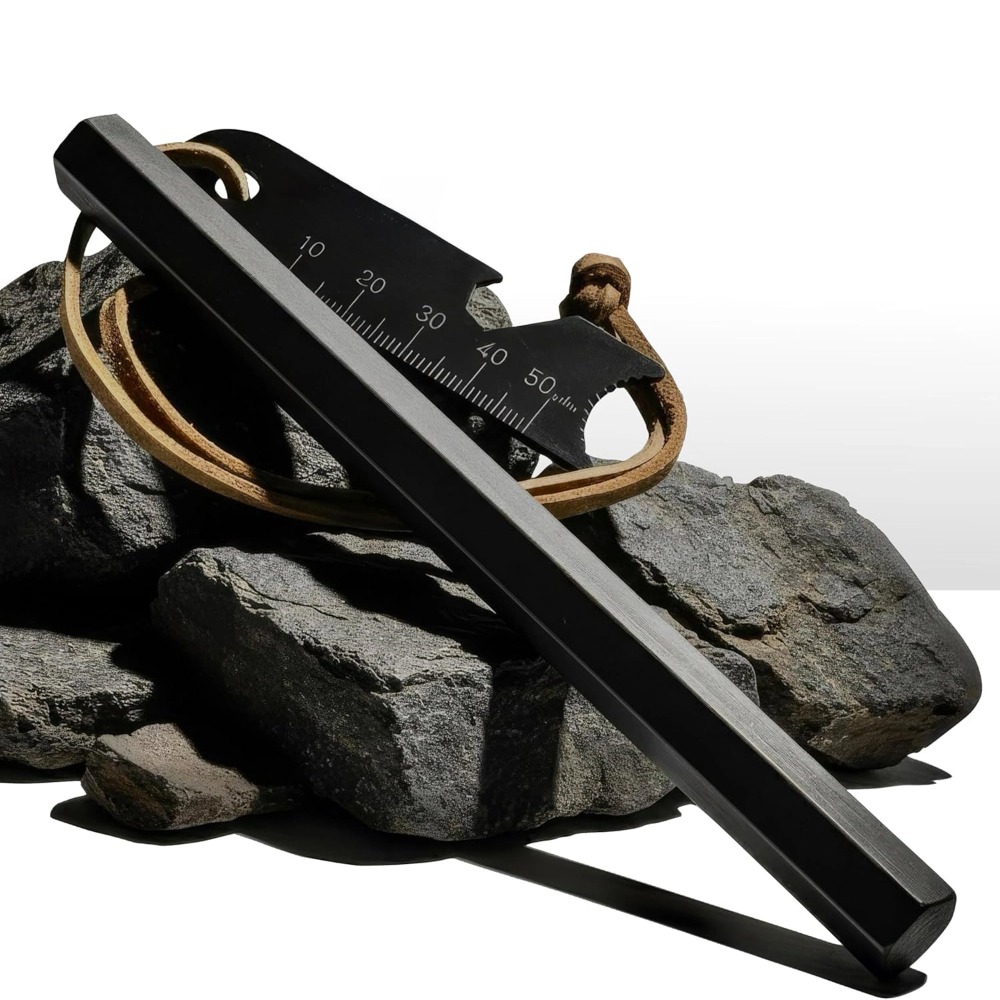 Magnesium Fire Starter - 3-delige set, ijzeren magnesium ontstekingsstaaf ontstekingsset,
