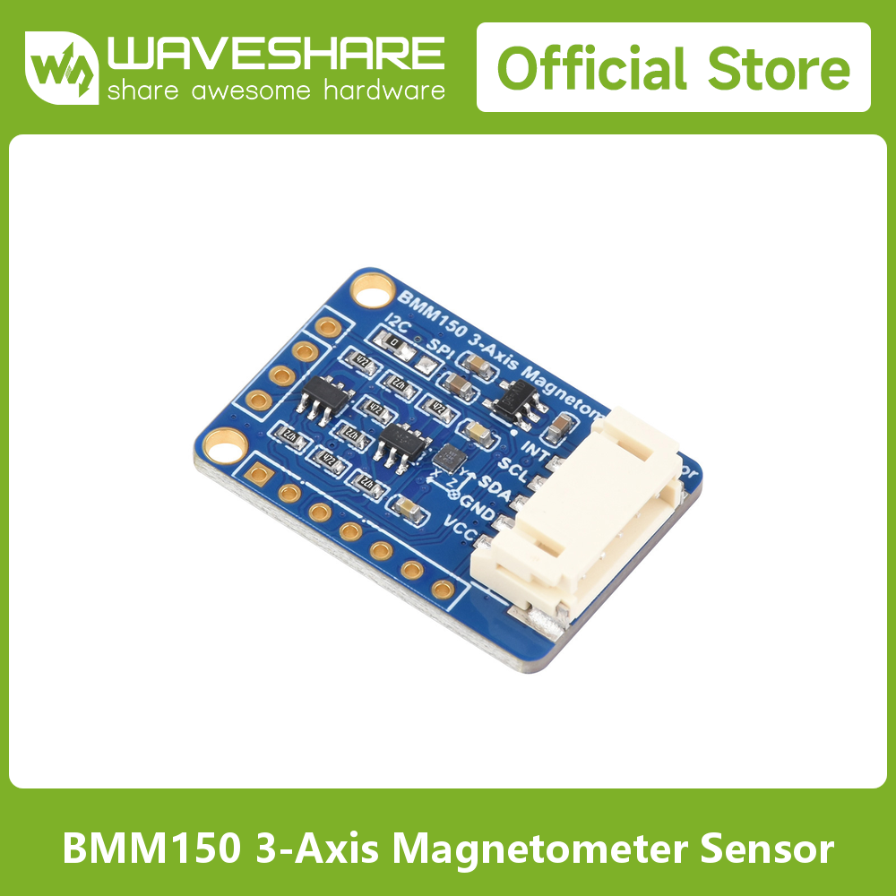 Compass Lensatic - Waveshare BMM150 3-assige magnetometersensor, digitale kompassensor,